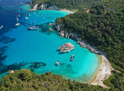 Tours in Corfu  - Boat trip to Paxos - Antipaxos and Blue Caves 