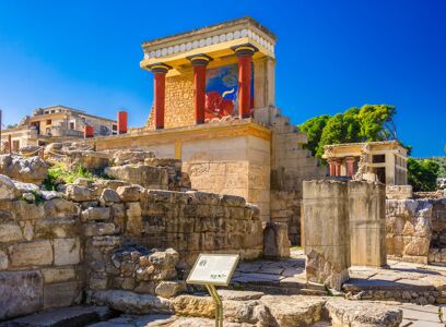 Tours in Kreta - Knossos All In mit Minoischer Theatershow in Karteros, Eintritt und Snack inklusive west 